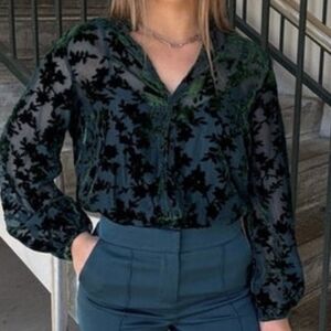 Lucy Paris Jacaranda Burnout Top